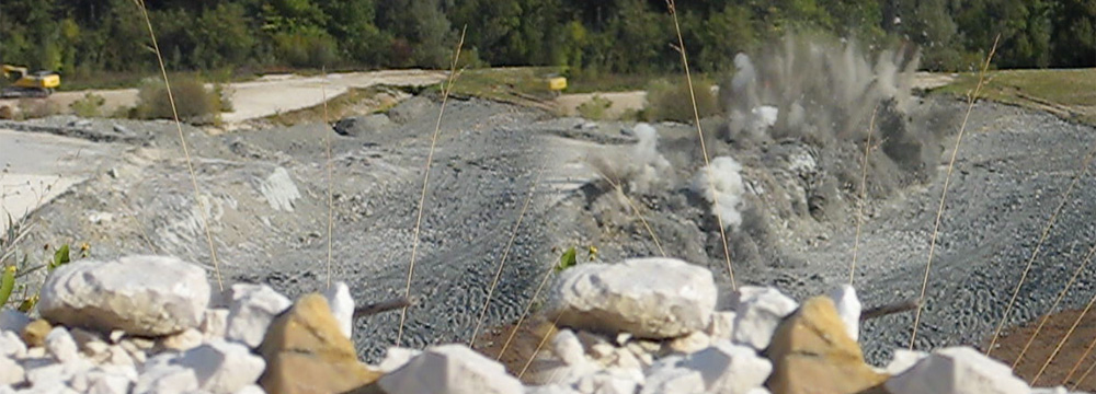 Brillamento mine ad uso civile